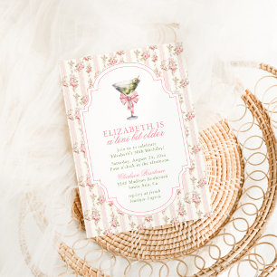Invitation 'Tini Bit Ancien Martini Coquette Rose Anniversair