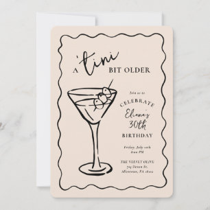 Invitation Tini Bit Anniversaire 30e fête d'anniversaire
