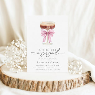 Invitation Tini Bit Engagé Espresso Martini Partie d'engageme