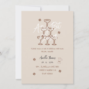 Invitation Tini Bit espresso martini enterrement de vie de je