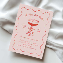 Invitation Tini Bit Older Espresso Martini Gribouillage Anniv