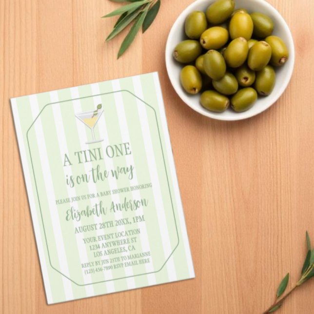 Invitation Tini One Baby Shower (Créateur téléchargé)