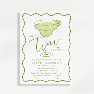 Invitation Tini One est en route Fête Prénatale Martini