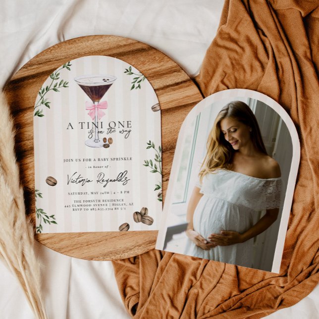 Invitation Tini One | Fête Prénatale Espresso Martini (Créateur téléchargé)