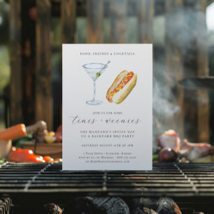 Invitation Tinis et Weenies   Fin du Jardin d'été