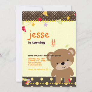 Invitation Tiny Teddy Bear