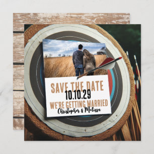 Invitation Tir à l'arc Enregistrer la date