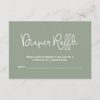 Tirage au sort de couche verte pour Baby Shower im