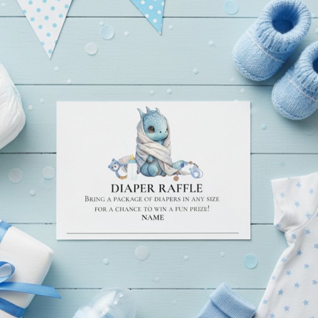Invitation Tirage de Couches Dragon Shower de bébé (Créateur téléchargé)