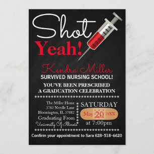 Invitation Tiré Oui !Invitation à l'obtention d'un diplôme d'