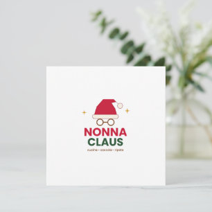 Invitation Tissus invités en papier pour Noël italien de Nonn