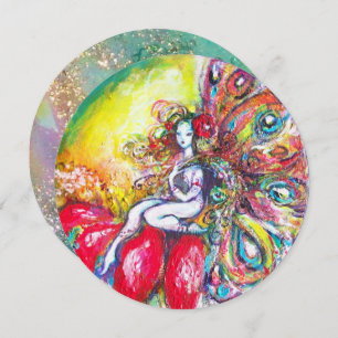 Invitation TITANIE ET FLEUVE ROUGE, Étincelles bleues Turquoi