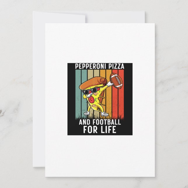 Invitation Titre : Illustration du football américain Vintage (Devant)