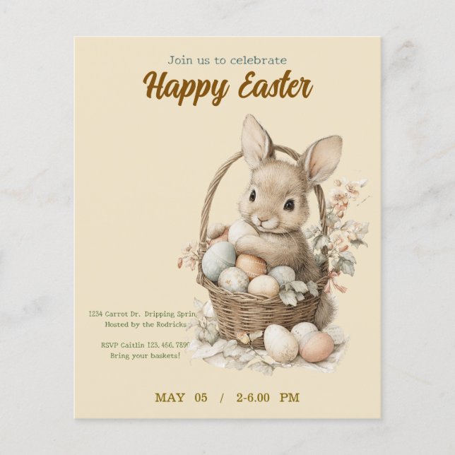 invitation to Easter with Peter Rabbit (Devant)