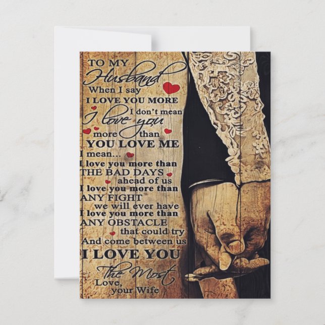 Invitation To My Husband Gift, Indoor Decor (Devant)