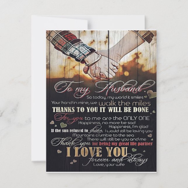 Invitation To My Husband Gift | Letter For Him | (Devant)
