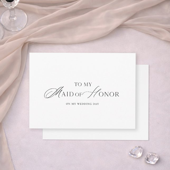 Invitation To My Maid of Honor Wedding Card (Créateur téléchargé)