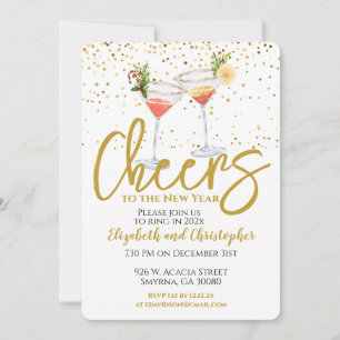 Invitation Toast à la fête du Nouvel An
