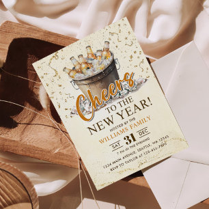 Invitation Toast à la fête du Nouvel An