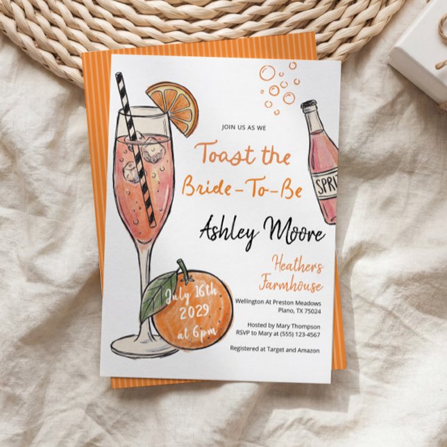 Invitation Toast à la mariée | Brunch de mariage | Réception  (Créateur téléchargé)