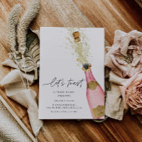 Toast Champagne Fête des mariées bouteille