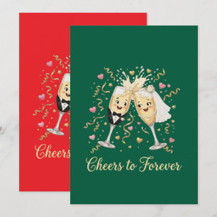 Invitation Toast de célébration de mariage