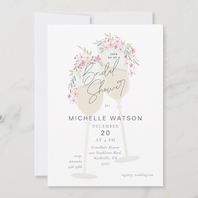 Invitation Toast Floral (Devant)