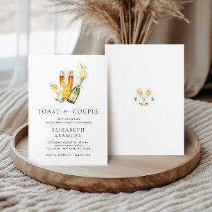 Invitation Toast the Couple Wedding shower Fiançailles