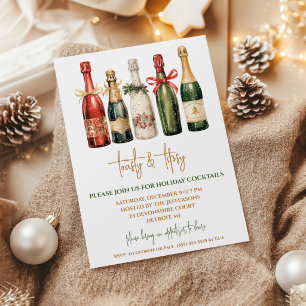 Invitation Toasty & Tipsy, Soirée de cocktail de fêtes au Cha