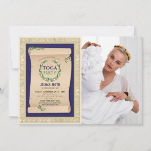 Invitation Toga Party Ancien Ancien Romain Anniversaire Ivy S