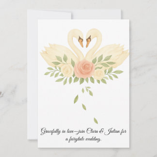 Invitation Together forever, like swans in love.