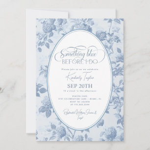 Invitation Toile Bleu Poussiéreux Something Blue Enterrement 