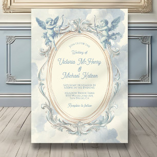 Invitation Toile Cupid Mariage Orné