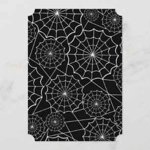 Invitation toile d'araignée d'halloween