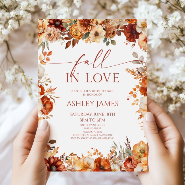 Invitation Tomber Amoureux Rustique Bourgogne Fête de Mariage (Créateur téléchargé)