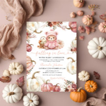 Tomber dans l'amour Automne Citrouille Baby shower