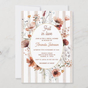 Invitation Tomber dans l'amour Automne Fleur sauvage Fête des