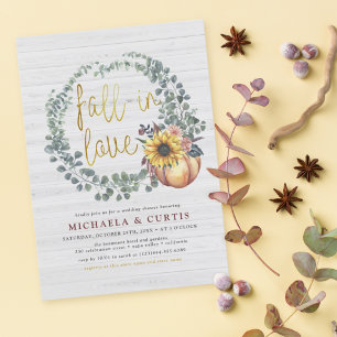 Invitation Tomber dans l'amour Eucalyptus & Wedding shower Ci