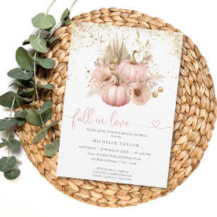 Invitation Tomber dans l'amour Fête des mariées Boho Flowers 