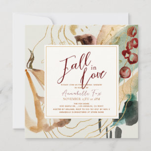 Invitation Tomber dans l'amour Fête des mariées Citrouille Ab