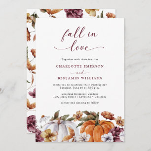 Invitation Tomber dans l'amour Mariage