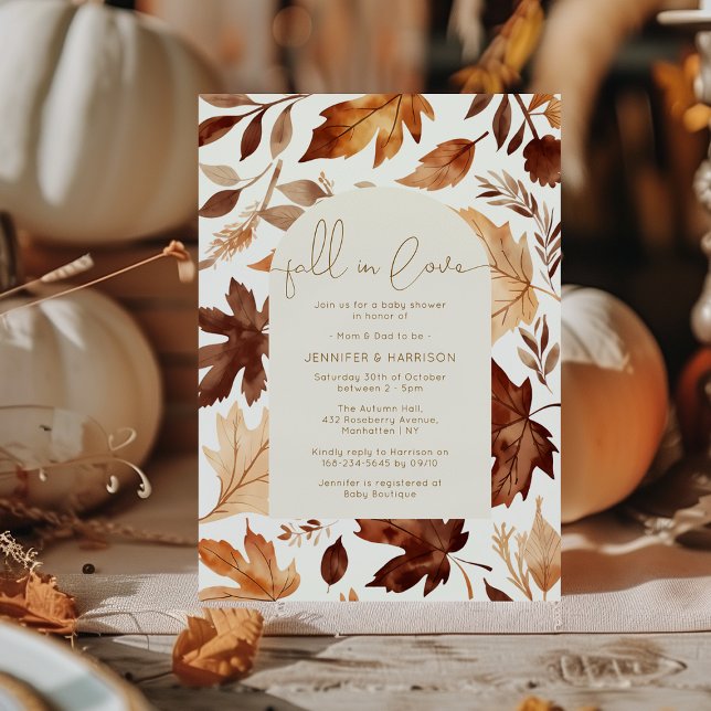 Invitation Tombez amoureux | Baby Shower (Créateur téléchargé)