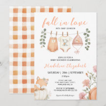Tombez Amoureux Baby Shower Linge de Maison Automn