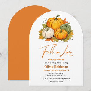 Invitation Tombez amoureux Baby Shower pour bébé au genre neu