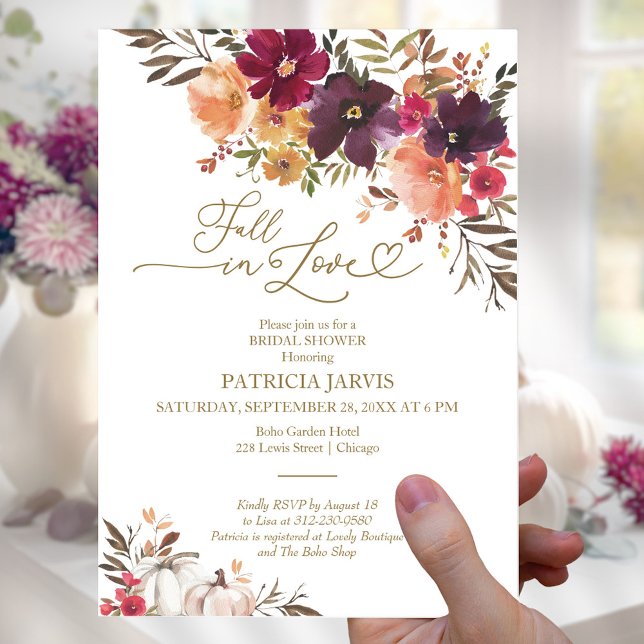 Invitation Tombez amoureux de la Robe de Soirée Florale de Bo (Créateur téléchargé)