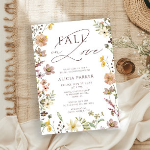 Invitation Tombez amoureux élégant jardin floral shower de ma
