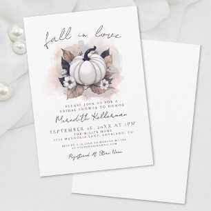 Invitation Tombez amoureux Fête de mariage de la citrouille