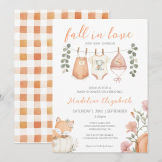 Invitation Tombez Amoureux Linge de Maison Automnal Baby Show