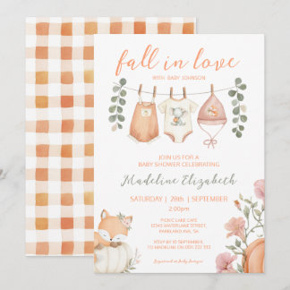 Invitation Tombez Amoureux Linge de Maison Automnal Baby Show