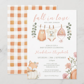 Invitation Tombez Amoureux Linge de Maison Bébé Automne